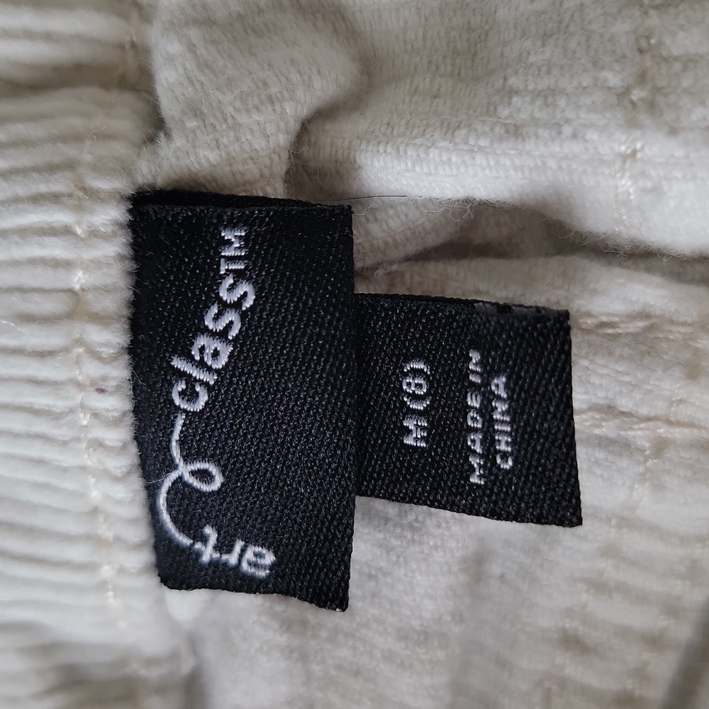 Art Class Girls Corduroy Jeans Cream Size 8 – Button Zip Closure + Pockets - Picture 4 of 13